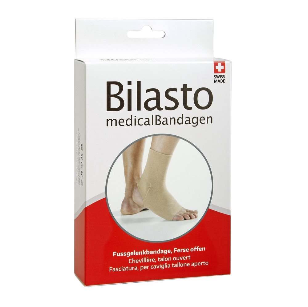 BILASTO Fussgelenkbandage M Ferse offen beige 1 Stk