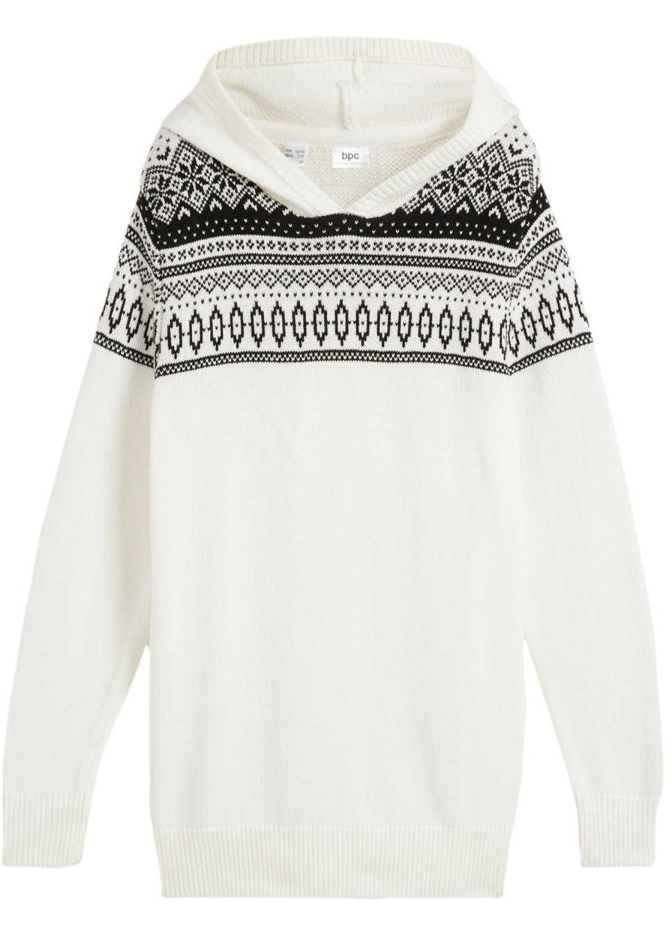 Pull en maille garçon à capuche