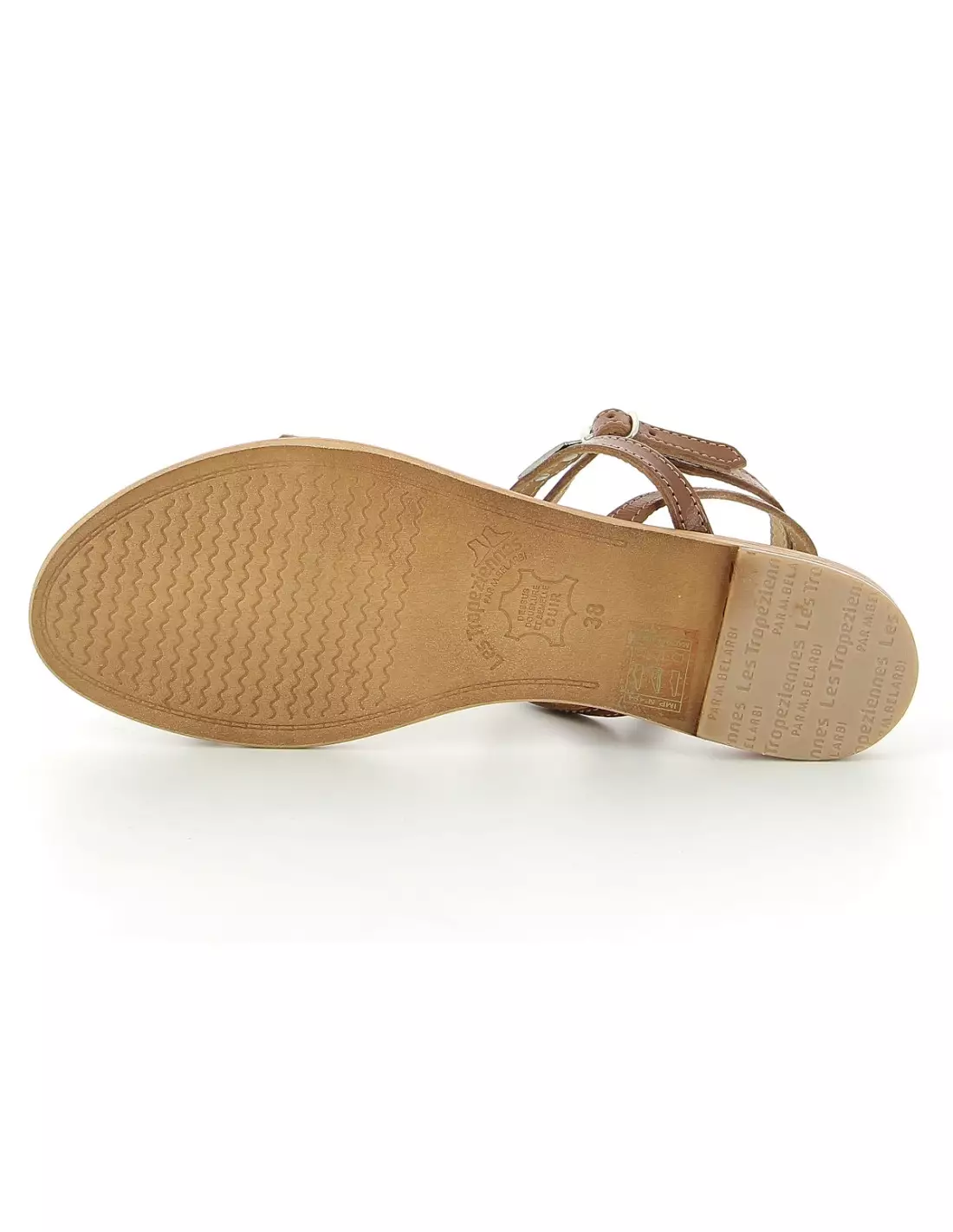 LES TROPEZIENNES HILAN - Sandales & nu-pieds Tan