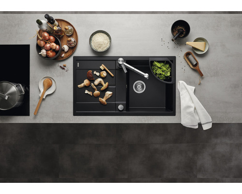 Blanco METRA 5 S spoelbak, 860 x 500 mm, vulkanisch grijs, 527292