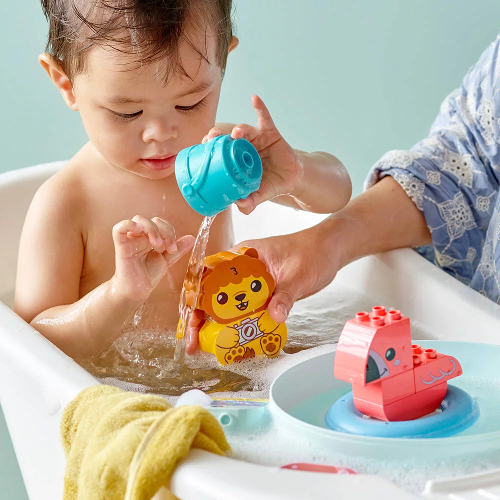 LEGO®DUPLO 10966 - JOUET DE BAIN : L’ILE FLOTTANTE DES ANIMAUX