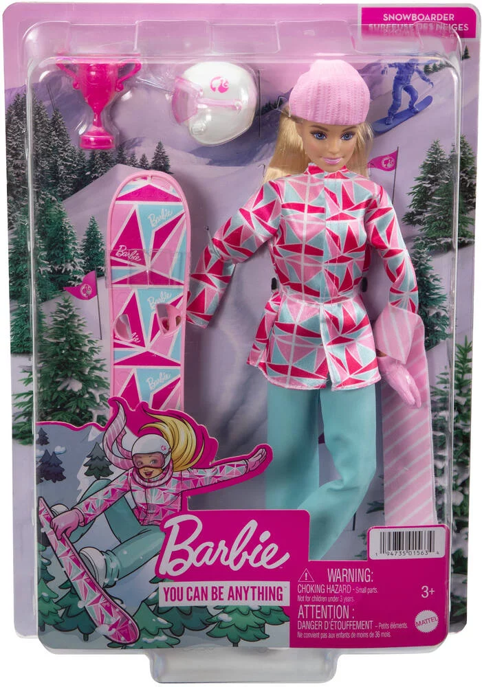 BARBIE POUPEE SNOWBOARDEUSE 30 CM