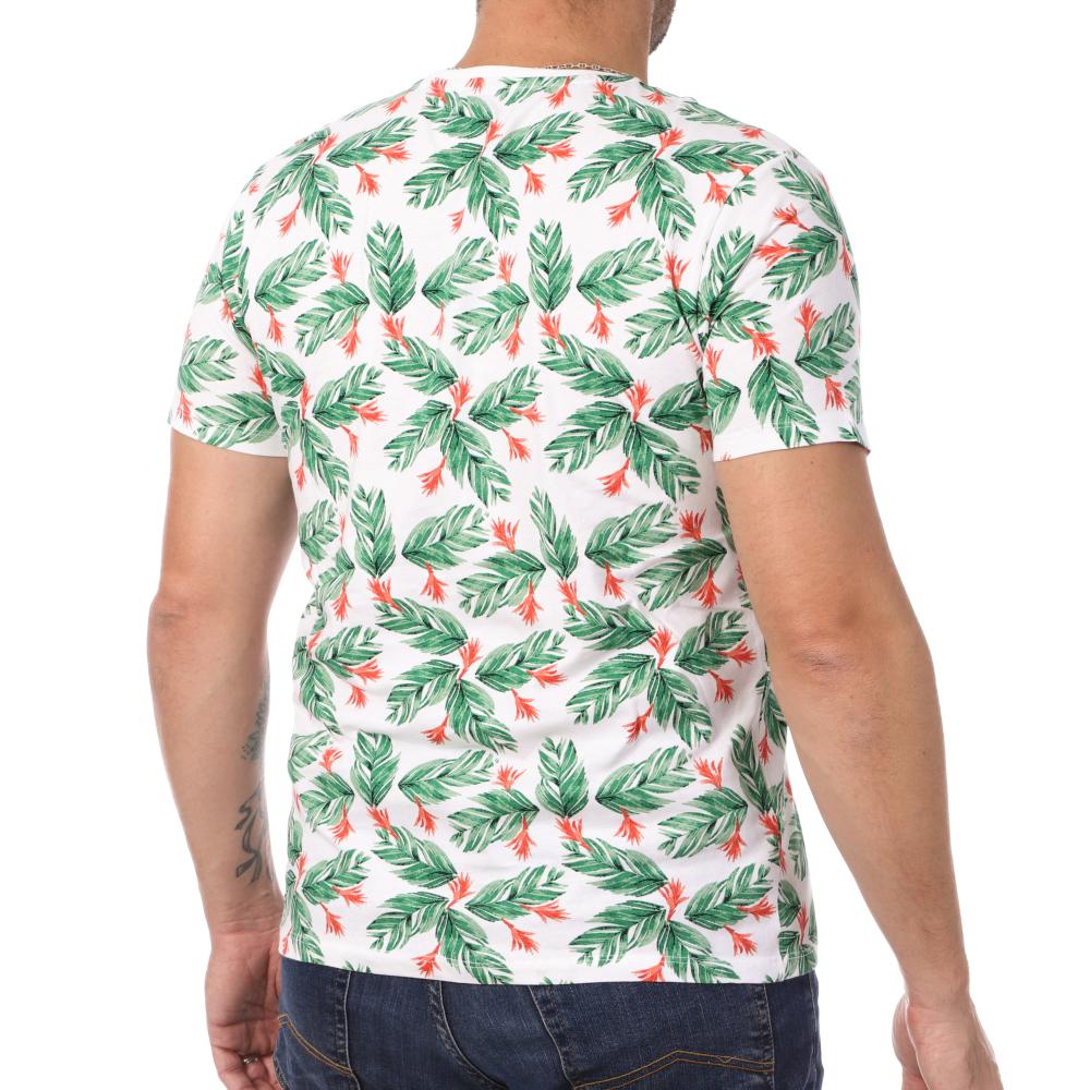 Lee Cooper T-shirt Blanc/Vert Homme Lee Cooper Opog