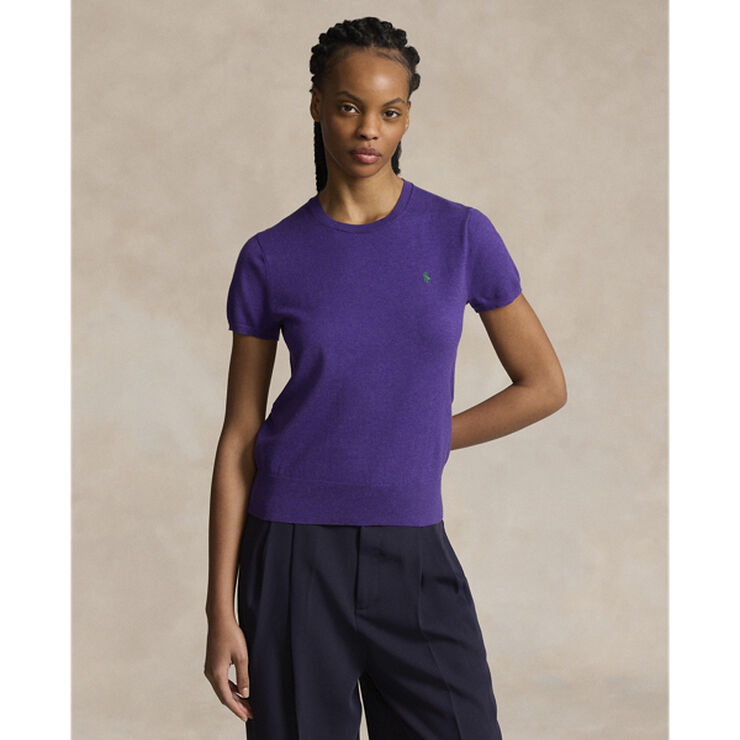 Polo Ralph Lauren 2/50 PIMA COTTON-SSL-PLO Morgan purple heather