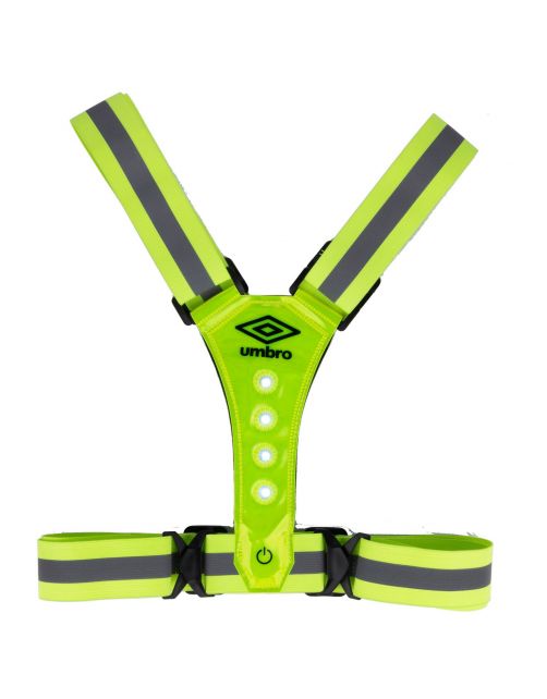 Umbro Reflecterend Vest 8led - Veiligheidsvest - Geel 8 led Verstelbaar