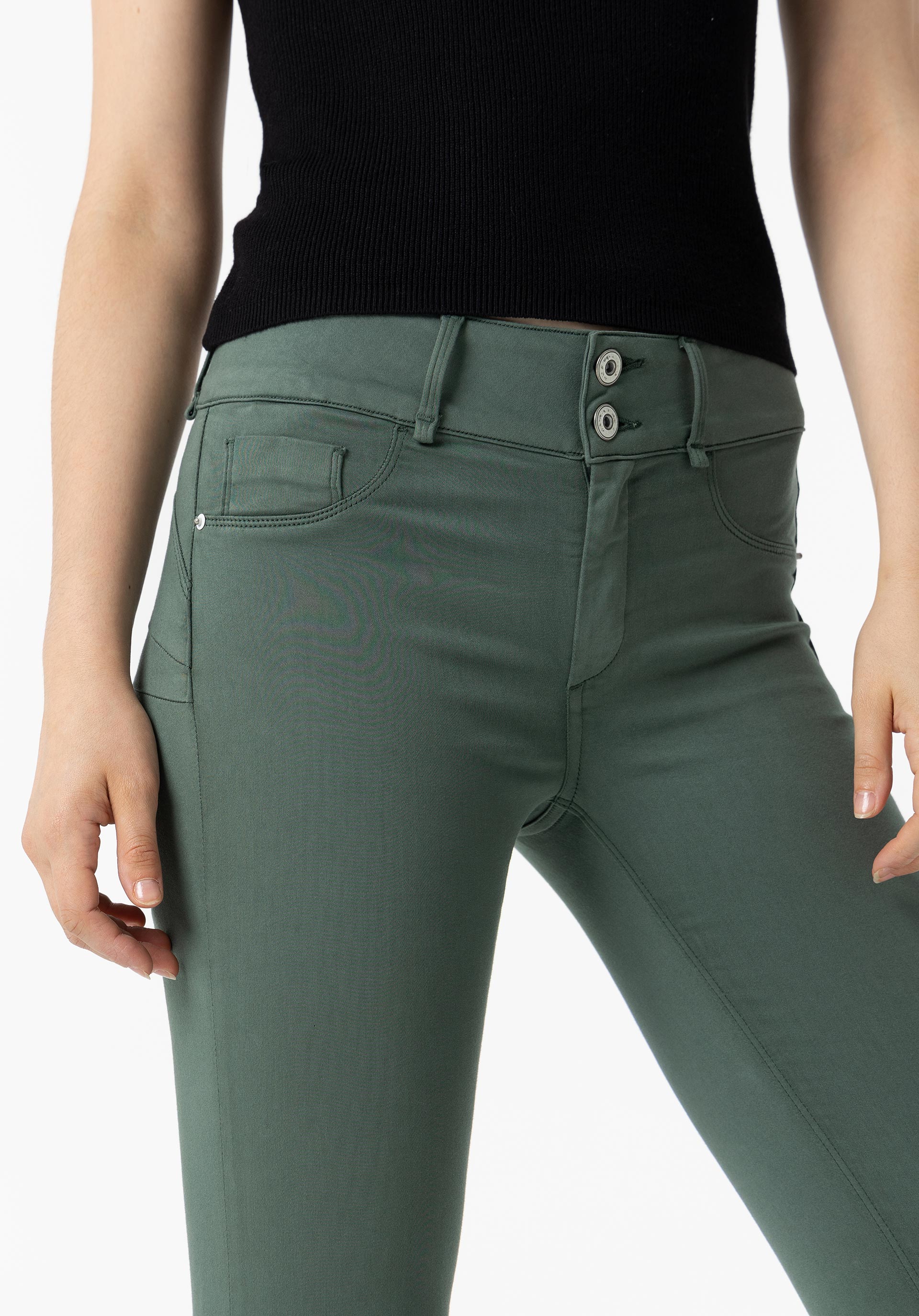 Jeans One Size Double-up Skinny Cintura Alta