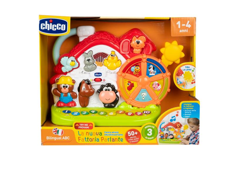 Chicco Beschäftigungsspielzeug Sprechende Farm Interaktives Lernspiel
