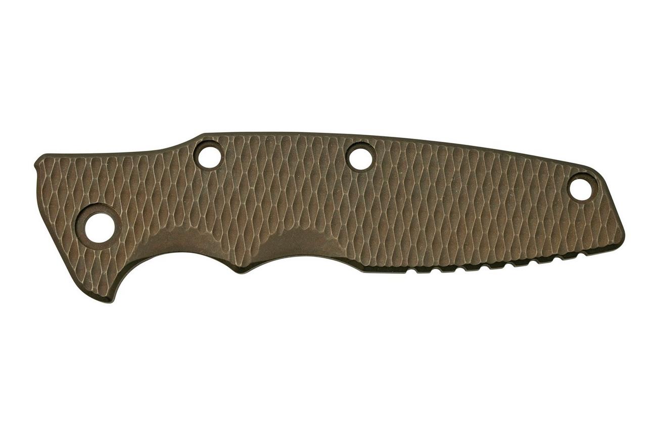 Rick Hinderer Eklipse 3.5” greepschaal, Textured Battle Bronze Titanium