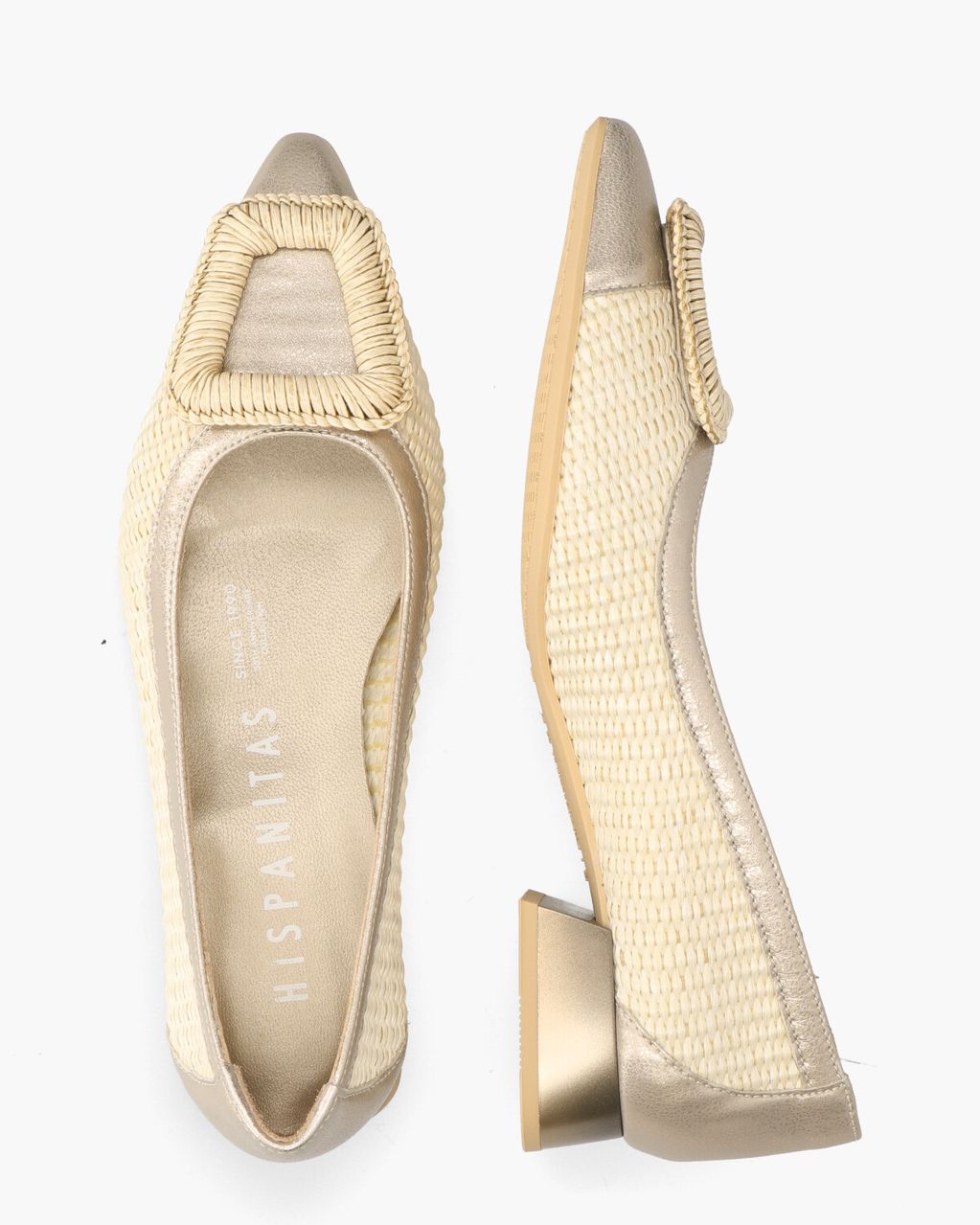 Hispanitas RHV254081 Off-White/Goud Damespumps