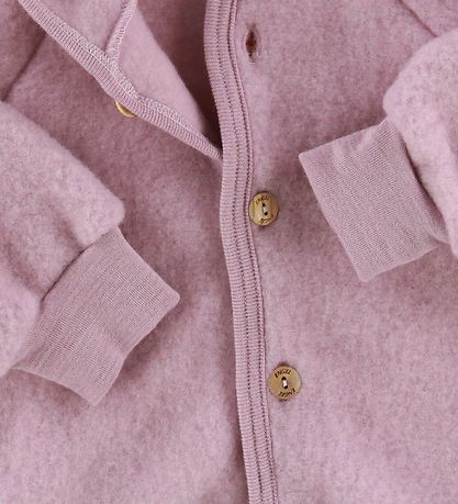 Engel Cardigan - Wolle - Meliert Rosa