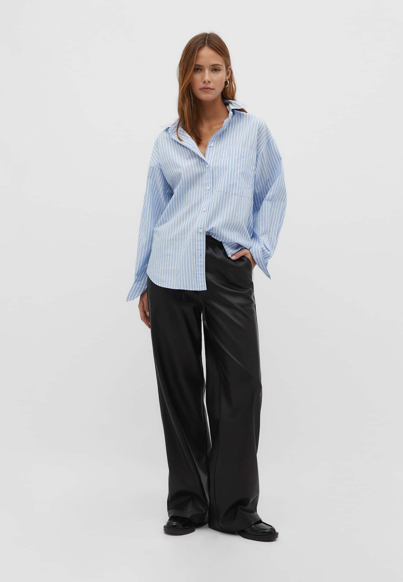 Camisa de popeline para uso diário