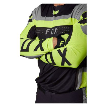 Maillot cross Fox FLEXAIR EFEKT 2024 - Jaune / Noir