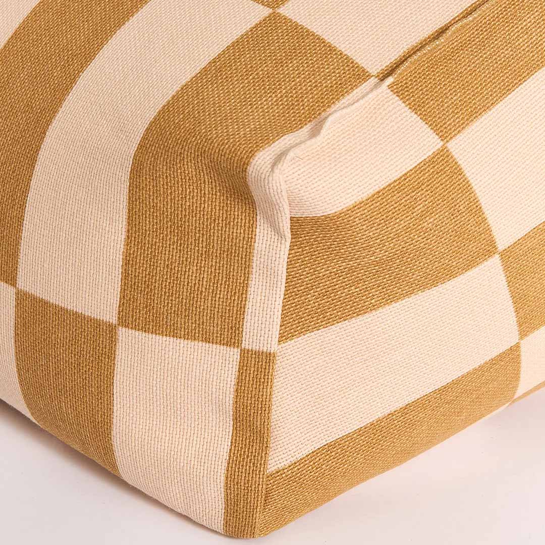 Nobodinoz zitzak vibes - mustard and sand tiles