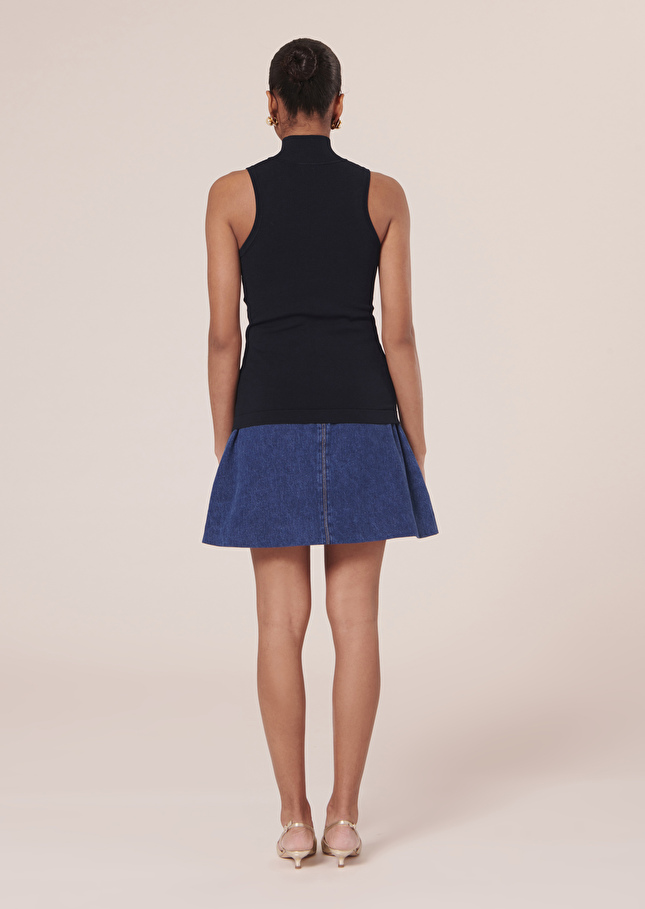 Pull Palmyrebleu nuit irisé