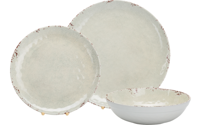 Flamefield Rustic Pearl Set Geschirrset 12-teilig