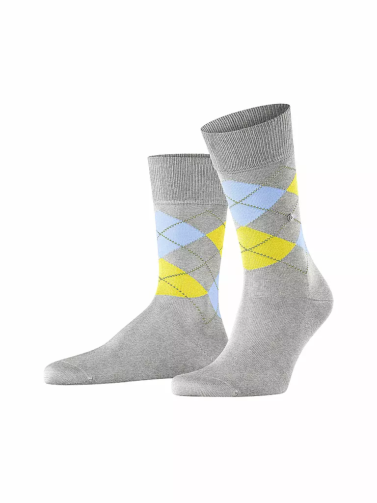 BURLINGTON Herren Socken 40-46 MANCHESTER light grey melange hellgrau
