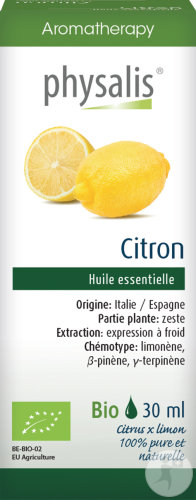 Physalis Huile Essentielle 100% Pure Et Naturelle Citron 30ml