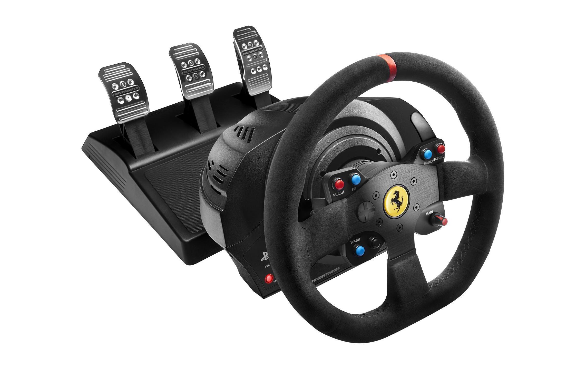 Lenkrad T300 Ferrari Integral Racing – Alcantara Edition<br>T300 Ferrari Integral Racing Wheel Alcantara Edition für PC/PS4