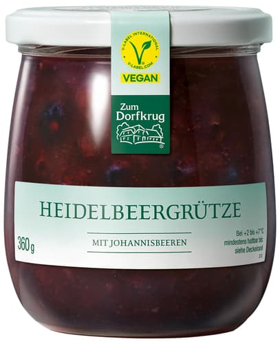 Zum Dorfkrug Heidelbeergrütze