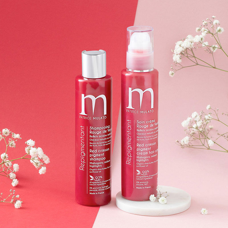 Shampooing repigmentant cheveux naturels ou colorés rouge de Venise
