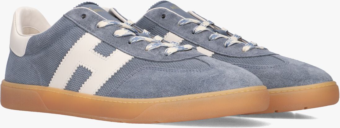 blauwe hogan lage sneakers cool allacciato h