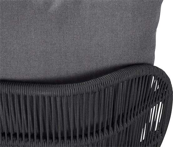 Daybed mit Kopfteil mit Textilgeflecht