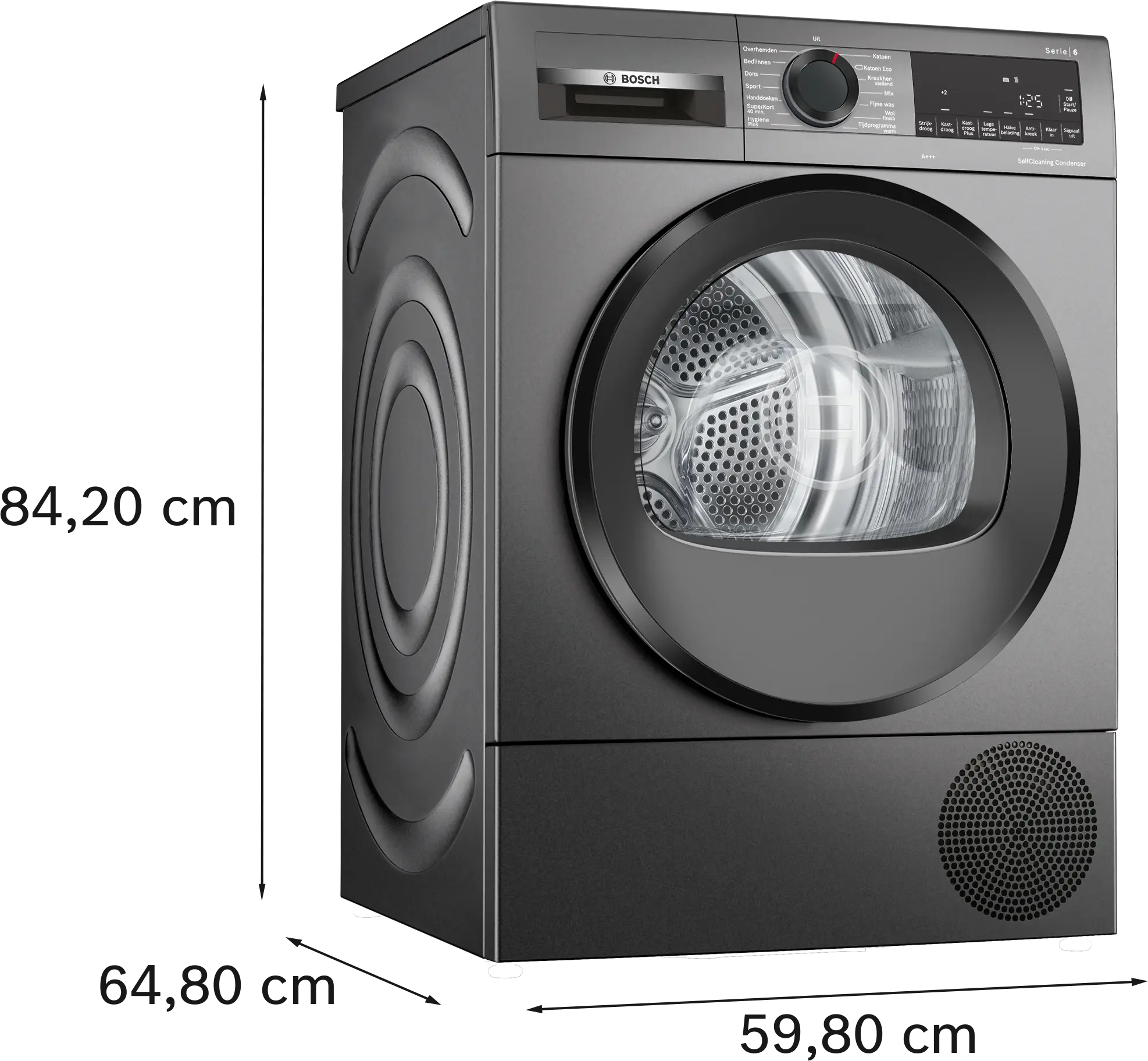 Serie 6 Warmtepompdroger 8 kg Cast iron grey
