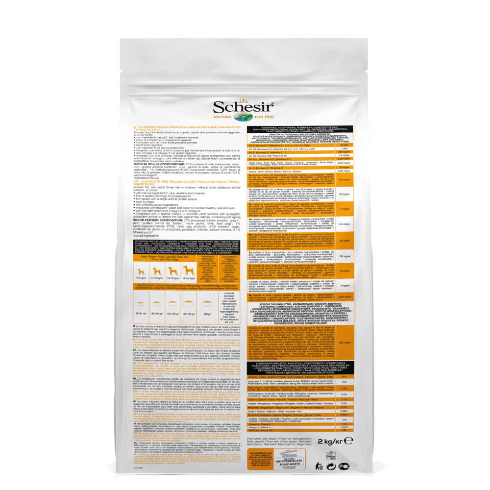 Schesir Hondenvoer Dry SmallKip2 kg