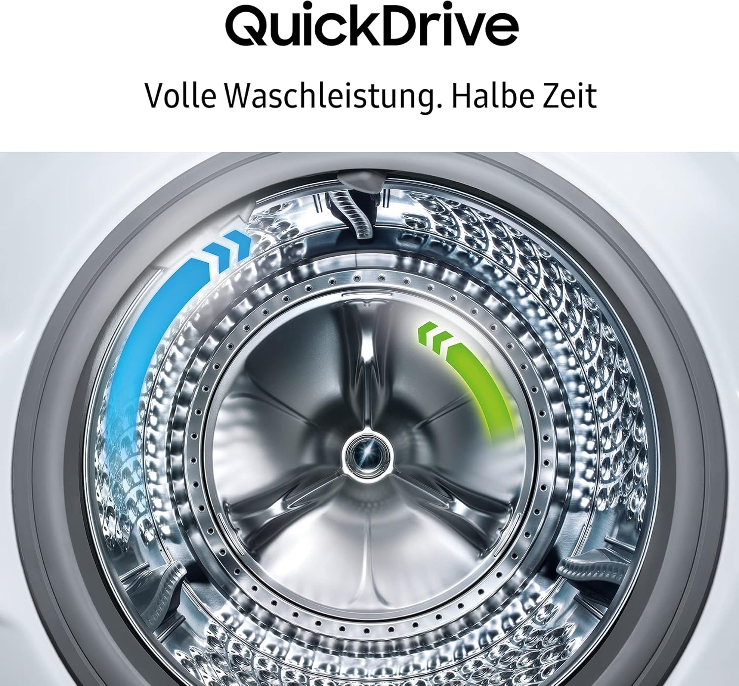Samsung WW90DB8U95GBU2 Bespoke Waschmaschine, 9 kg, 1.400 U/min, Extra energiesparend, EEK: A (-30%), AI Ecobubble, QuickDrive, AI Wash, SuperSpeed 39 Min, Schwarz