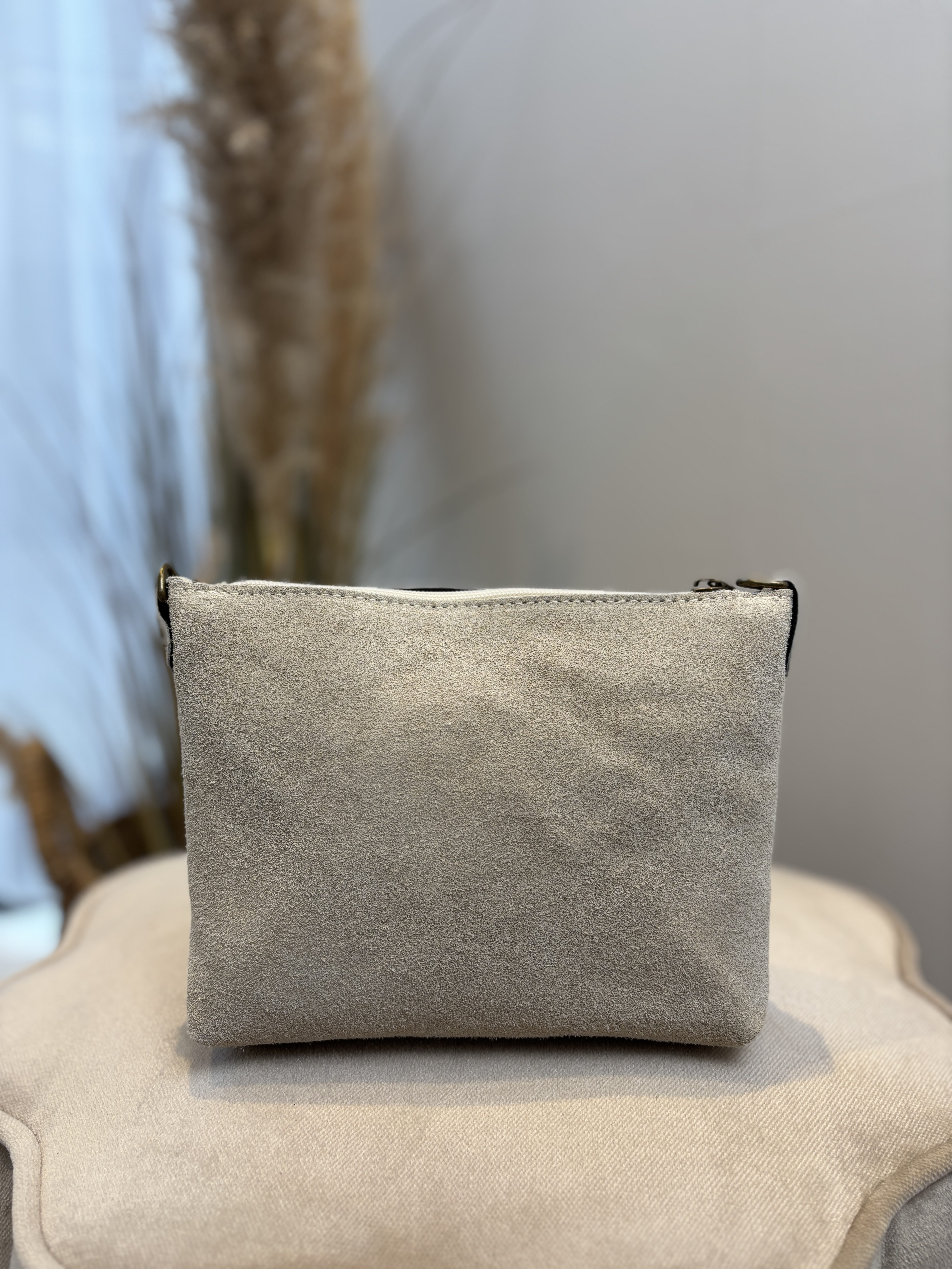 Ariel Bag - Suede Ecru
