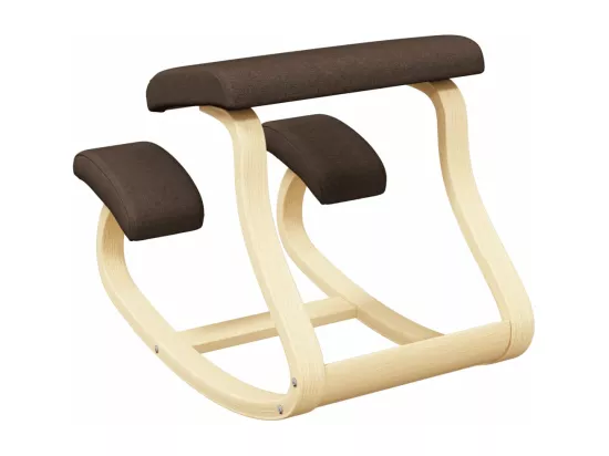 Chaise assis-genoux marron 48x71x51 cm contreplaqué de bouleau