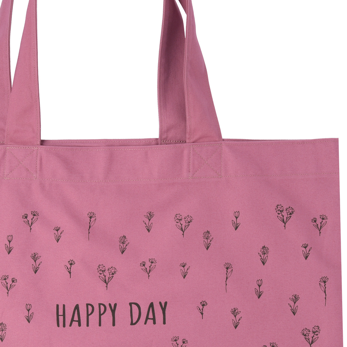 Gina Benotti Canvas-Shopper mit Allover-Print dunkelpink