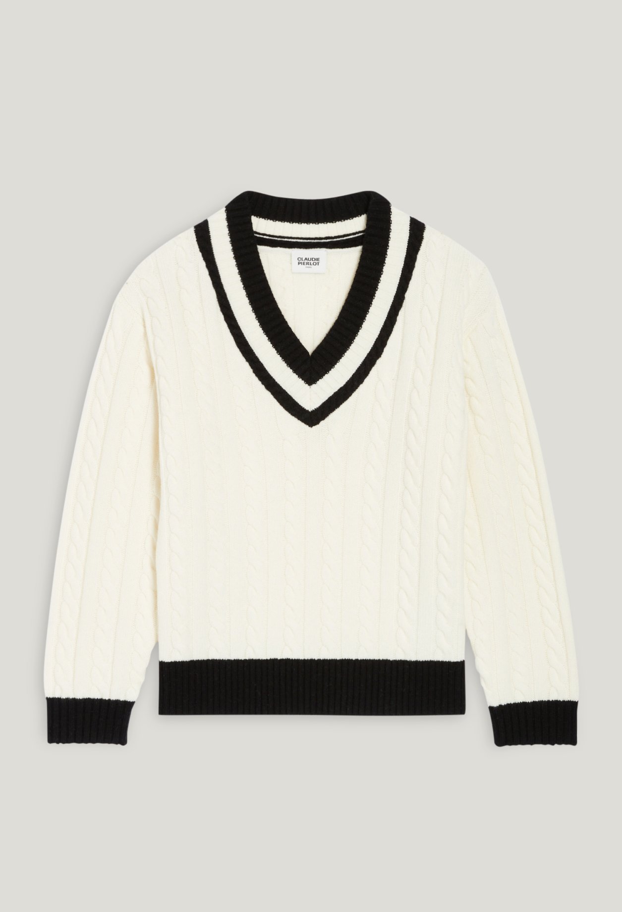 Pull maille torsadee