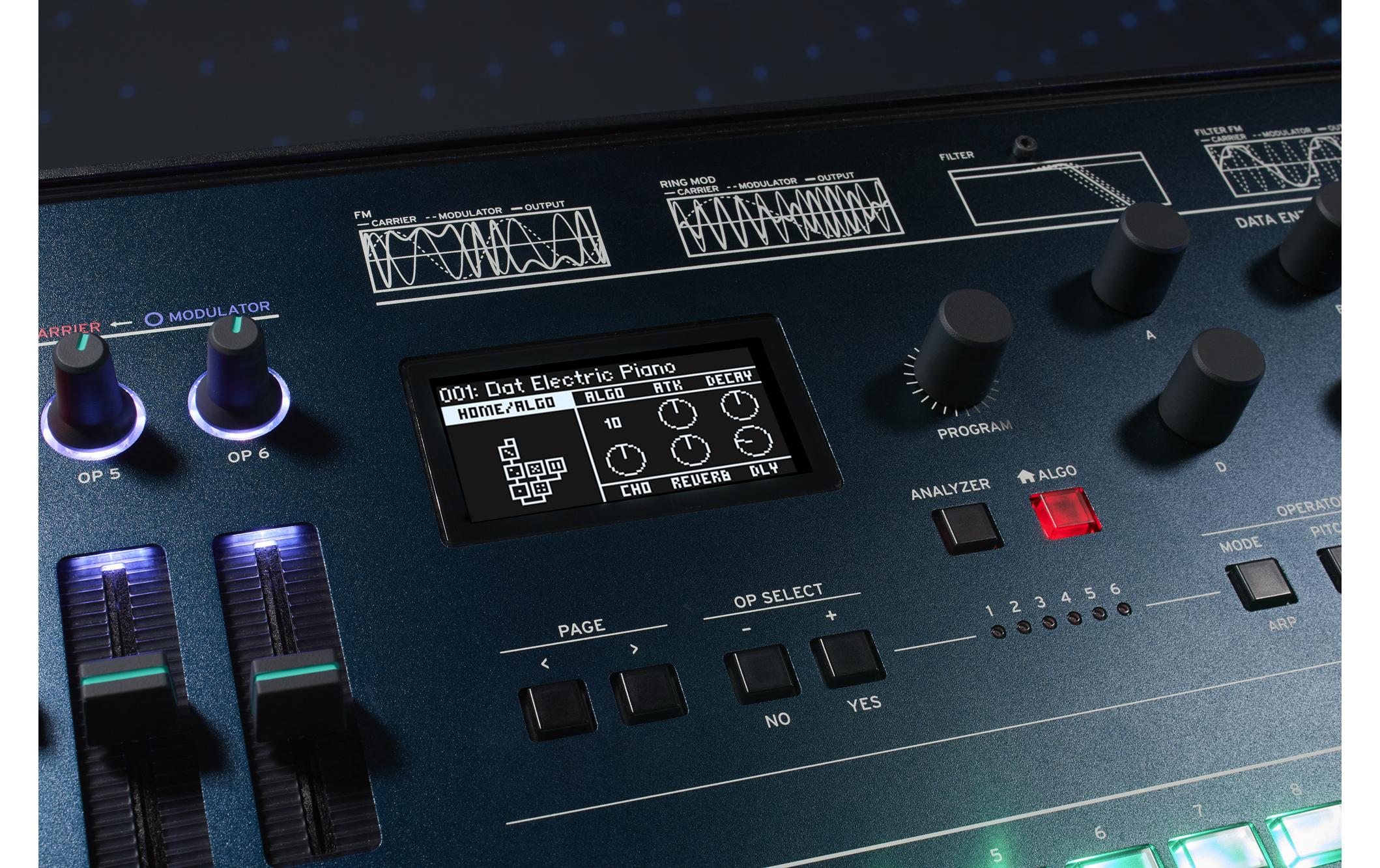 Synthesizer opsix mk II<br>Altered FM Synthesizer mit 37 Tasten