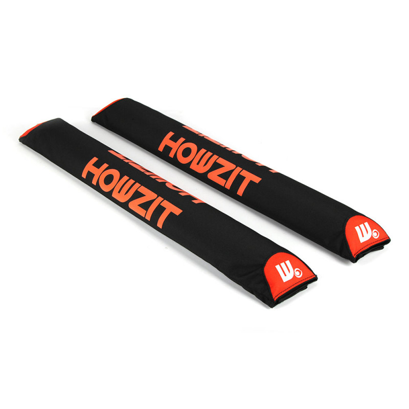 LOT DE 2 MOUSSES DE BARRE DE TOIT LARGE HOWZIT NOIRE