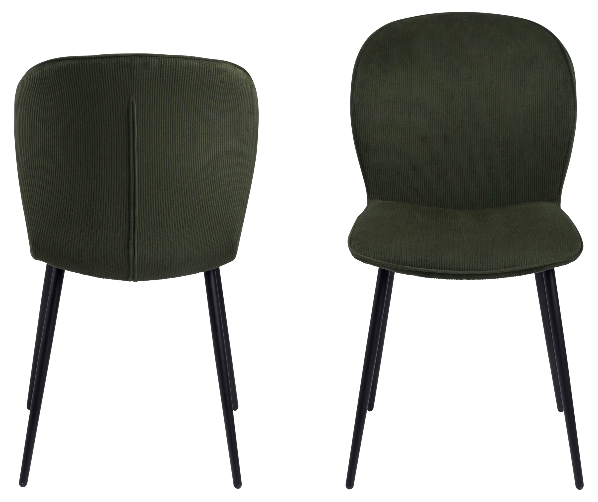 Storfors Eetkamerstoel - Set van 2 - Olijfgroen