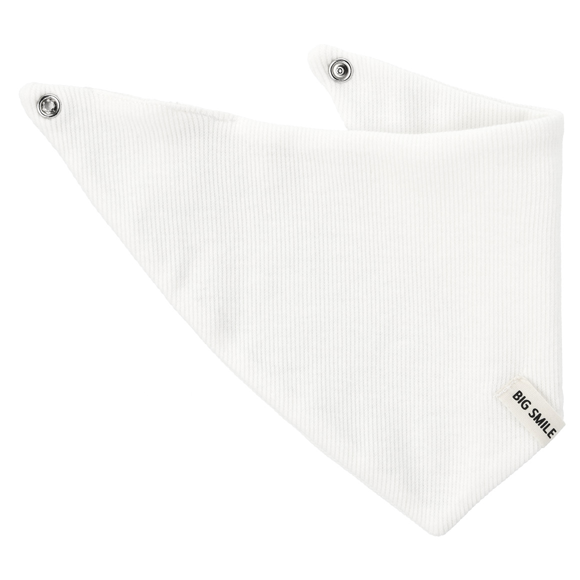 Topomini Baby Bandana mit Rippstruktur weiss