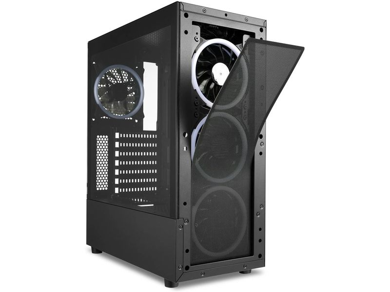 Sharkoon PC-Gehäuse TK5M RGB ATX Gaming-Mini-Tower mit Sichtfenster und RGB-Beleuchtung