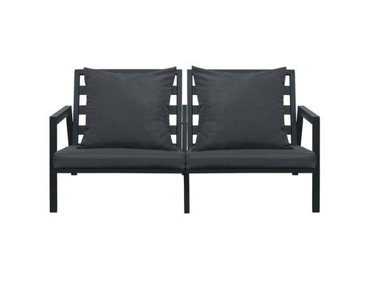 LES TENDANCES - Salon extérieur Salon de jardin-gris-5 places-151x96x70-251280