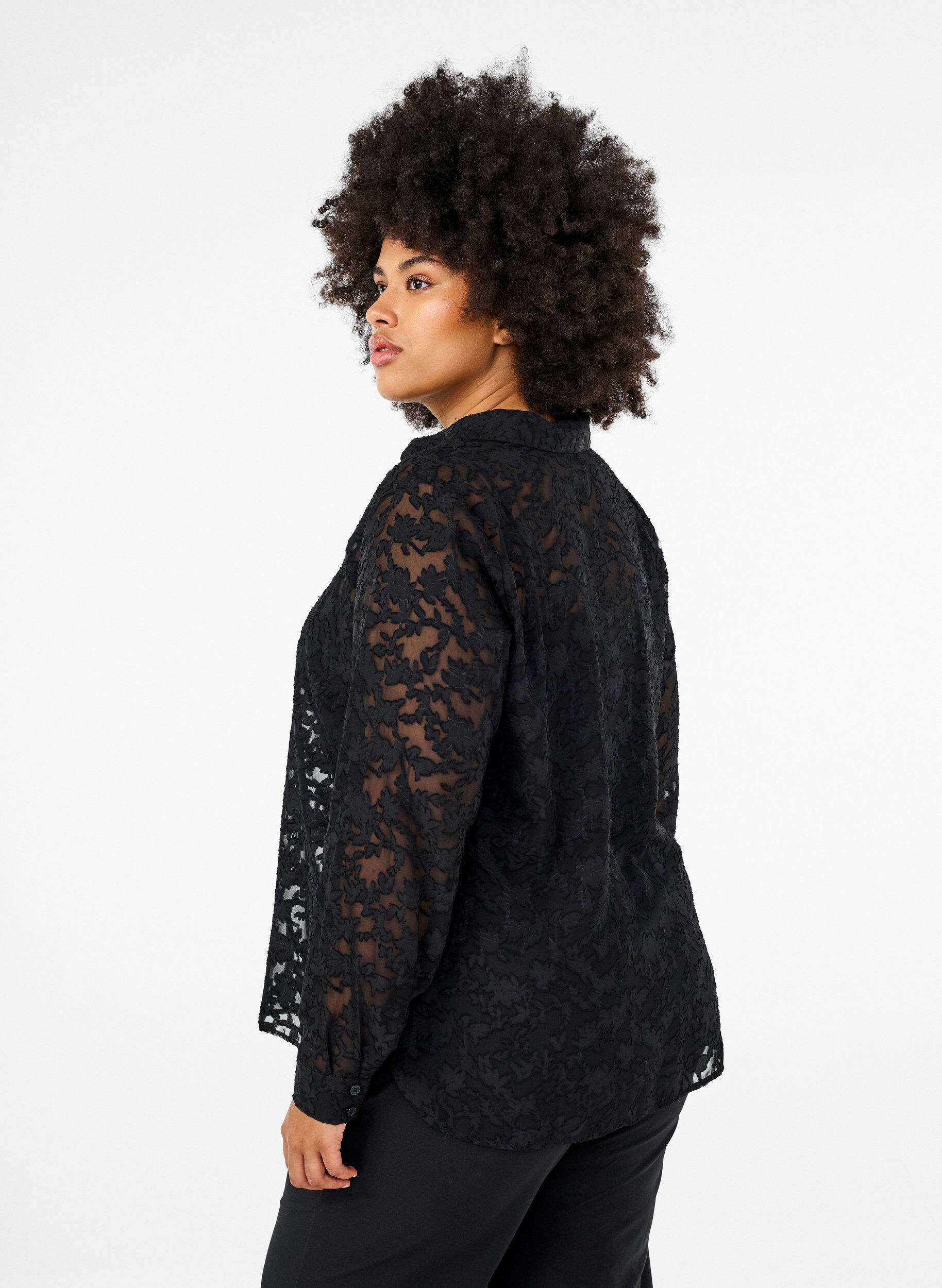 Jacquard skjorte med knapper