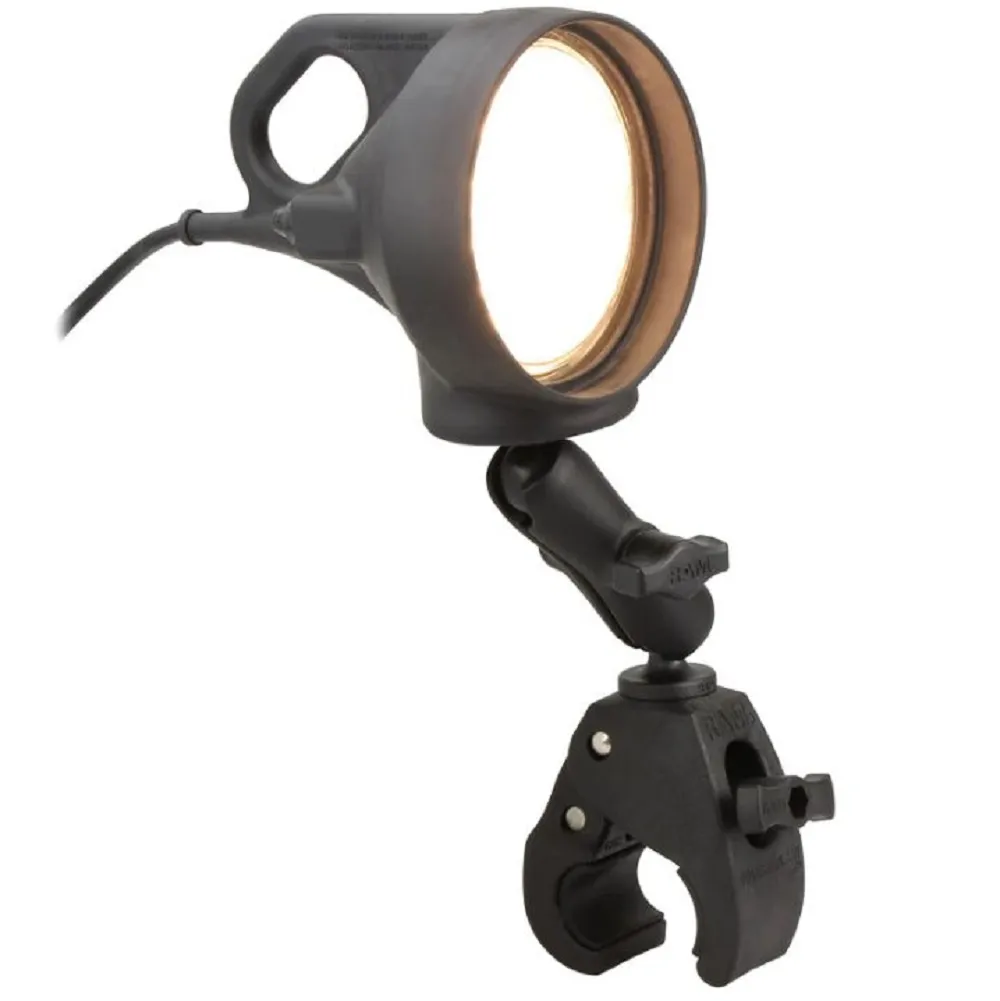 RAM Mounts Ram Tough-Claw Mount W/Led Spotlight Led Lykt Med Arm Og Klypefeste