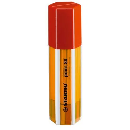 Fineliner - STABILO point 88 - 20er Big point Box Office - schwarz, blau, rot, grün, sortiert