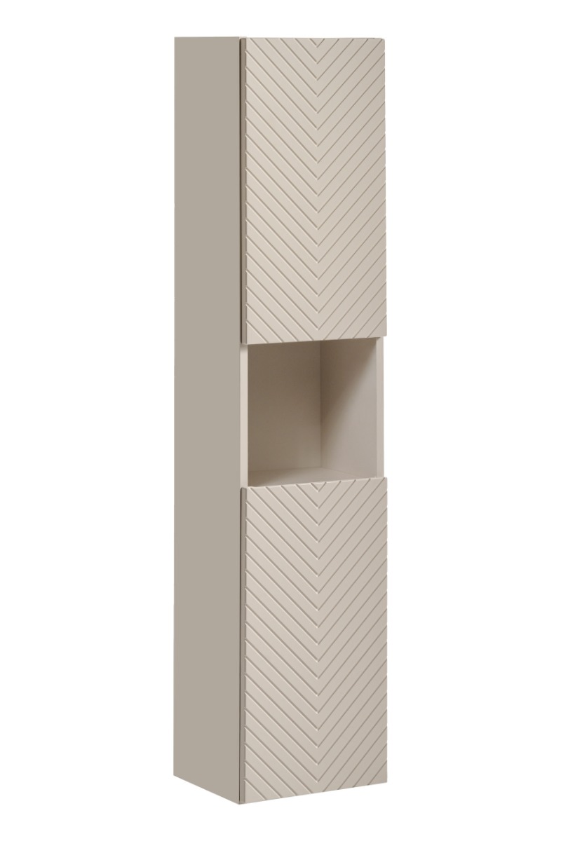Comad Viva Cashmere kolomkast met visgraatfront 30x25x140cm taupe