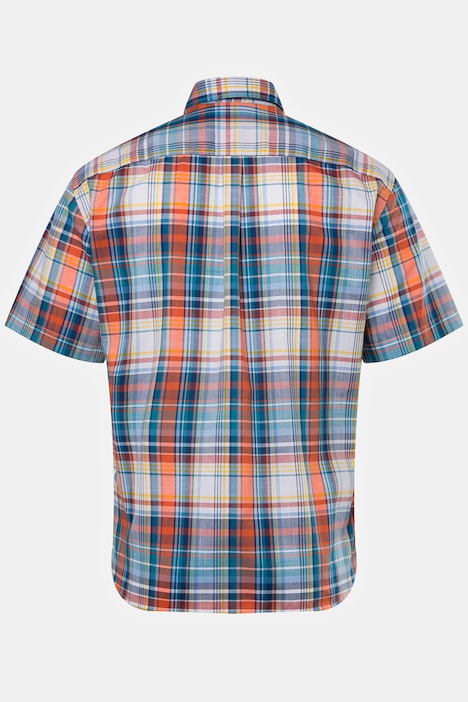 Karohemd, Halbarm, Buttondown-Kragen, Modern Fit