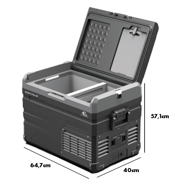 Glacière modulable 56 L à compression 12/24V EZA Blizz-E Flex
