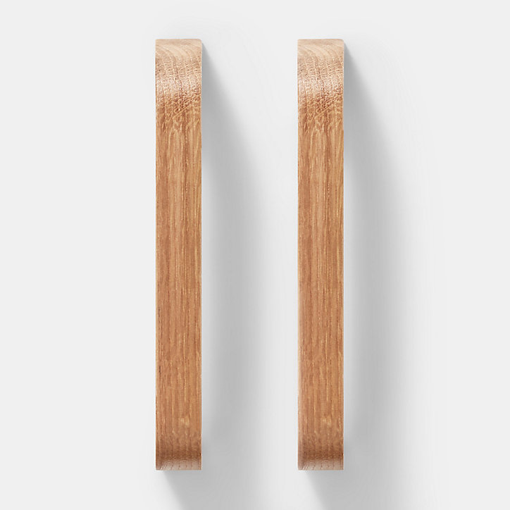 Poignée de meuble de cuisine GoodHome Ruta Naturel L. 17.8 cm, 2 pièces