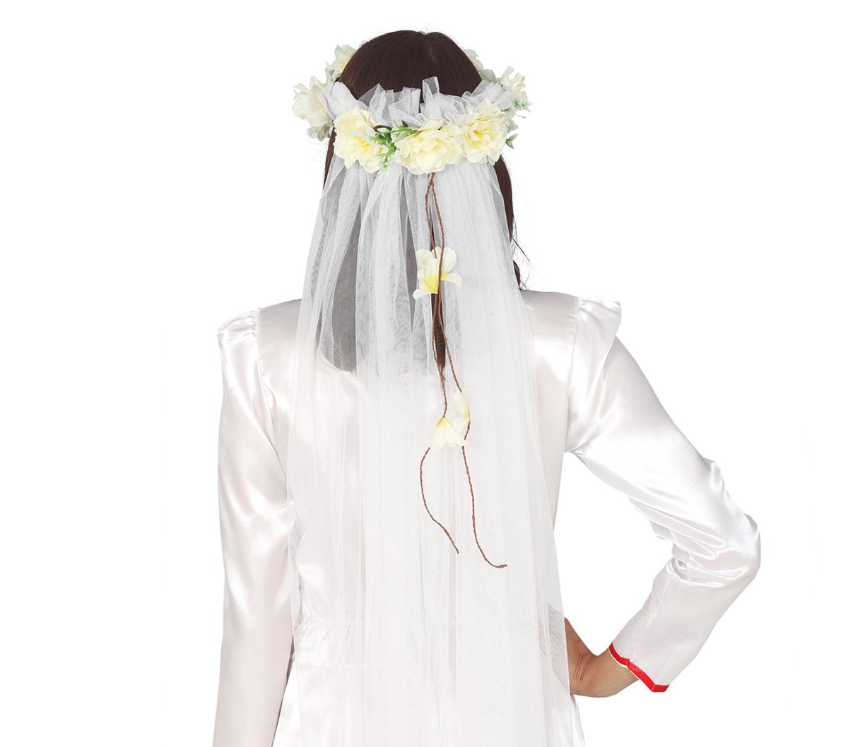 Tiara Bloemen Sluier