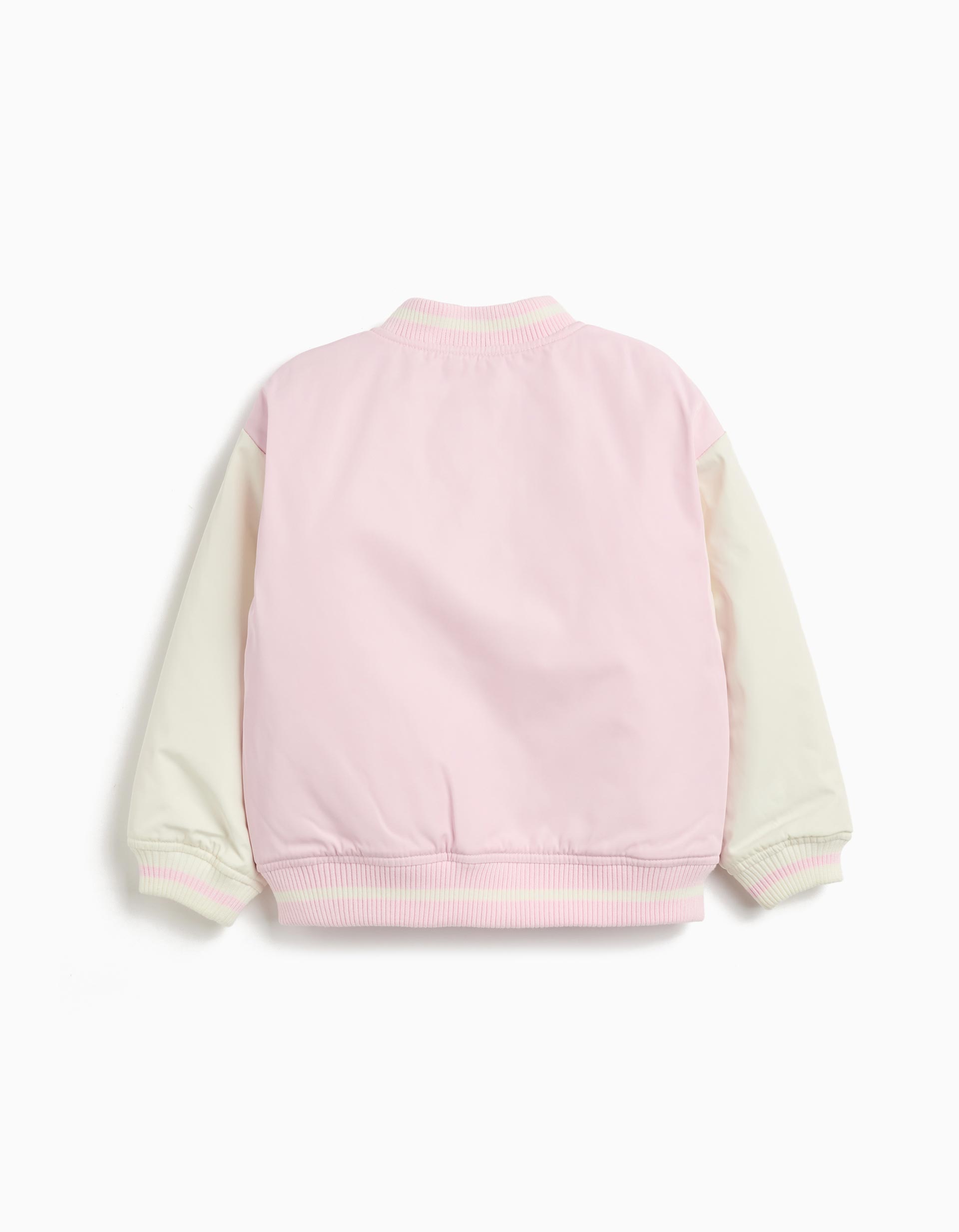 Casaco Bomber, Menina, Rosa Claro