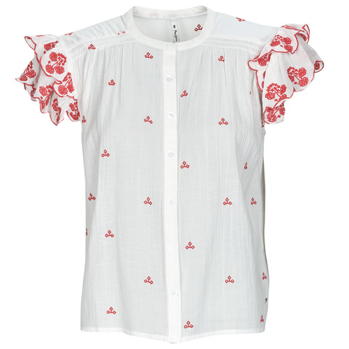 Pepe jeans - ANTONINE - Blanc / Rouge
