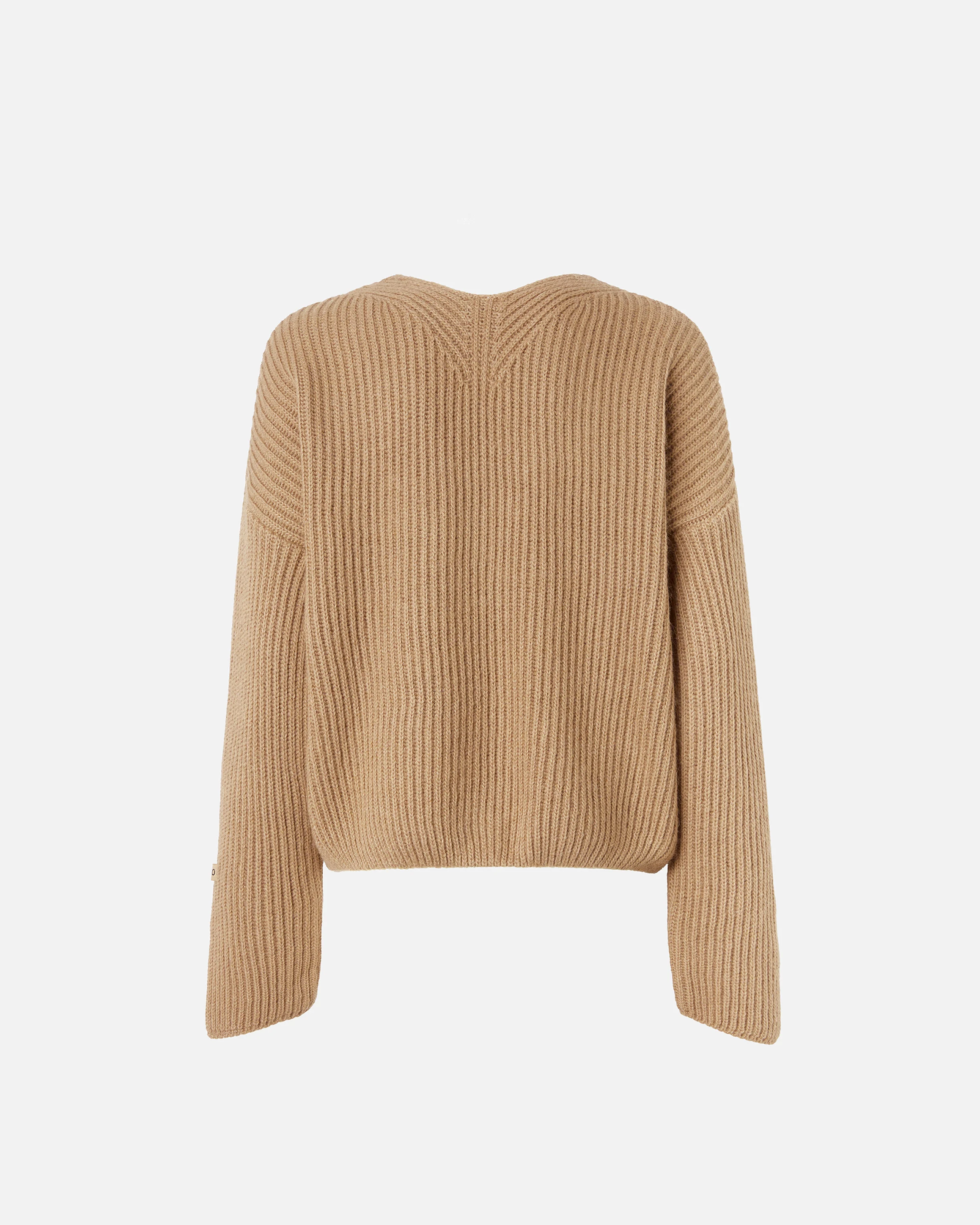 Pull col v | Beige
